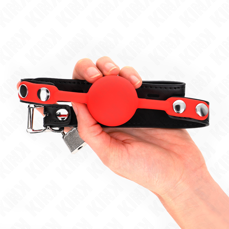 KINK – BOLA DE SILICONE PARA MORDAÇA DE 4 CM COM TRAVA 60 x 2 CM
