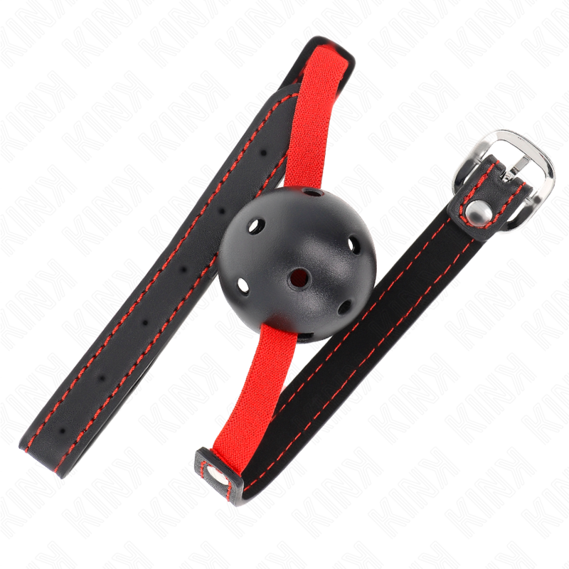 KINK – MORDAÇA OCA E RÍGIDA DE 4,5 CM COM CINTO ELÁSTICO 56 x 1,5 CM