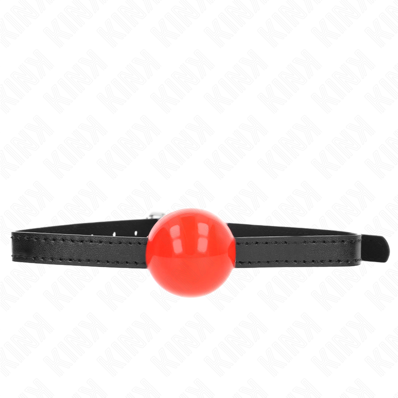 KINK – MORDIDA COM BOLA ÚNICA VERMELHA SÓLIDA DE 4 CM 65 x 1,5 CM
