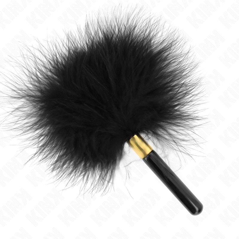 KINK – PENAS DE METAL PRETO E DOURADO PARA CÓCEGAS 18 CM