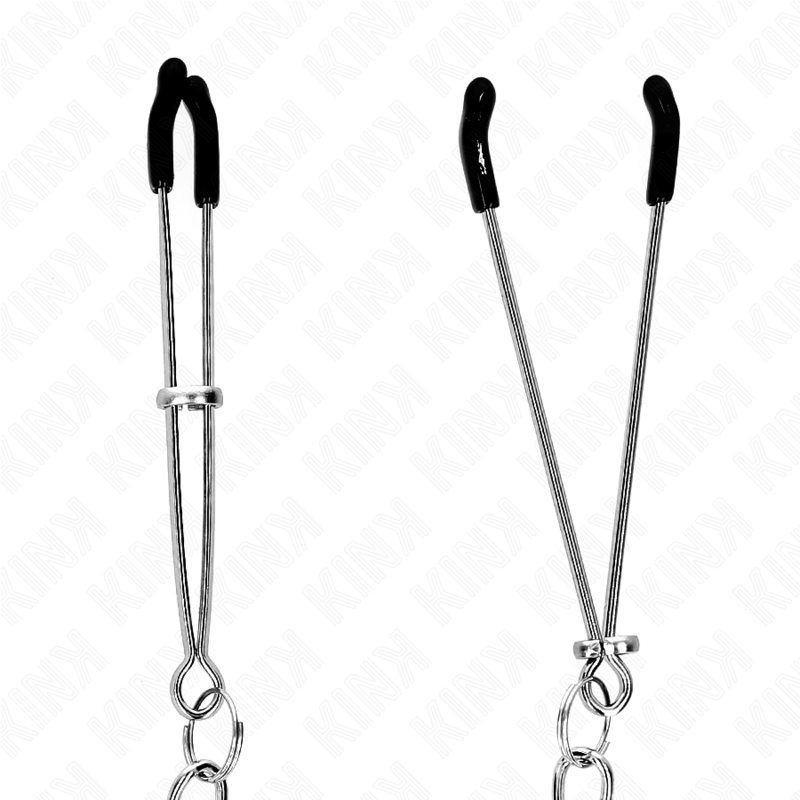 KINK - PRESILHAS DE MAMILO FINAS COM CORRENTE GROSSA DE 30 CM - Image 4