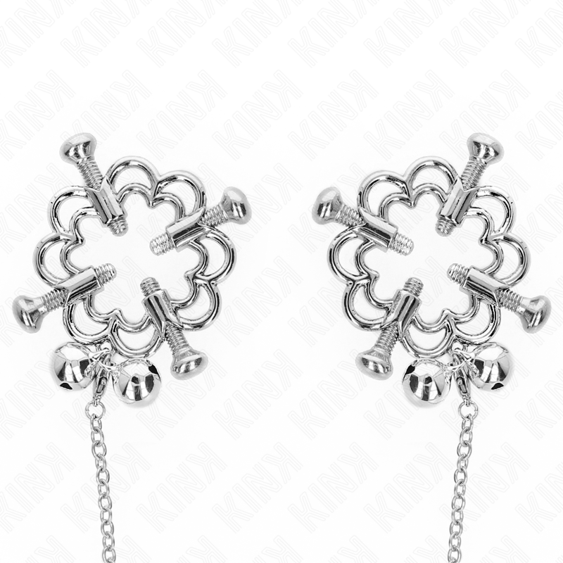 KINK - PRESILHAS DE MAMILO DE METAL PARA FLORES COM CORRENTE - Image 3