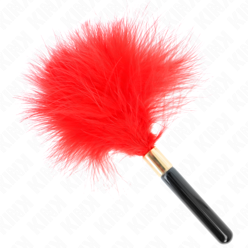 KINK – PENAS DE METAL VERMELHO E DOURADO PARA CÓCEGAS 18 CM