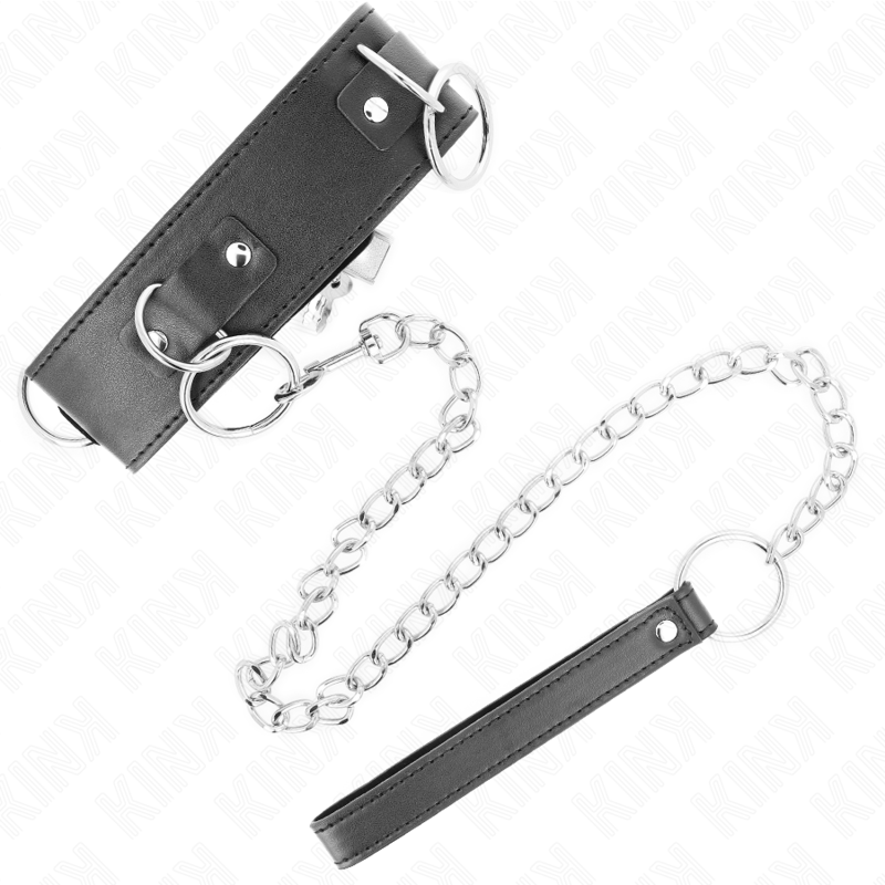 KINK - COLAR COM GUIA 65 CM 3 ANÉIS MODELO 2 AJUSTÁVEL 36-43 CM X 5 CM - Image 2