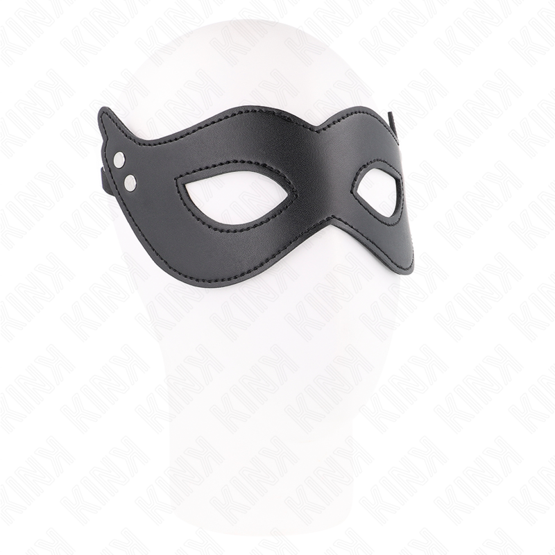 KINK – MÁSCARA DE COURO SINTÉTICO COM REBITES MODELO 1 26 x 8 CM
