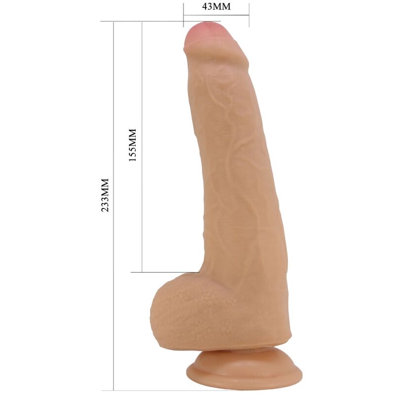 PRETTY LOVE - DILDO REALISTA DRACO 23 CM COR DE CARNE - Image 5