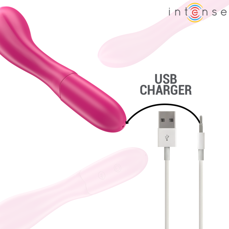 INTENSE - LISETTE VIBRADOR 19 CM FLEXÍVEL 10 VIBRAÇÕES ROSA - Image 6