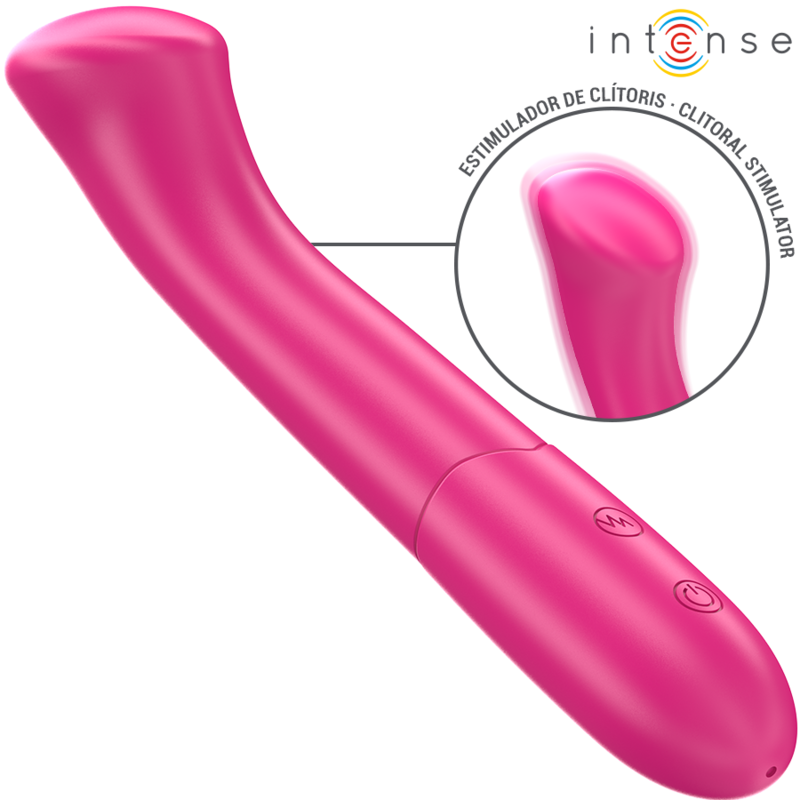 INTENSE - VIBRADOR PATY 19 CM FLEXÍVEL 10 VIBRAÇÕES MODELO 2 ROSA - Image 2