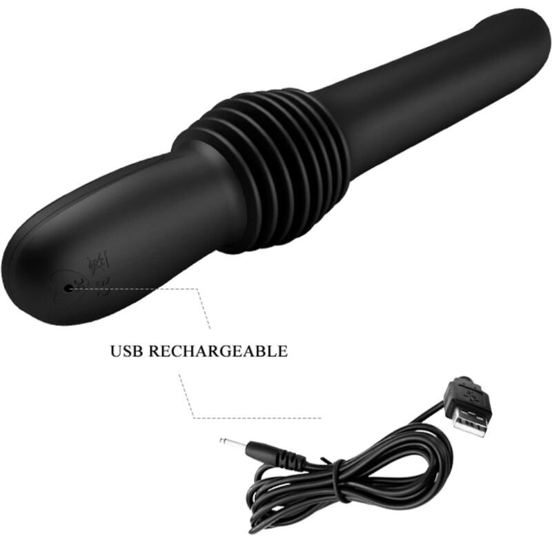 PRETTY LOVE - VIBRADOR PAZUZU COM 3 MODOS DE IMPULSO PRETO - Image 6