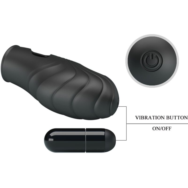 PRETTY LOVE - LICH VIBRADOR DE DEDO DE SILICONE PRETO - Image 6