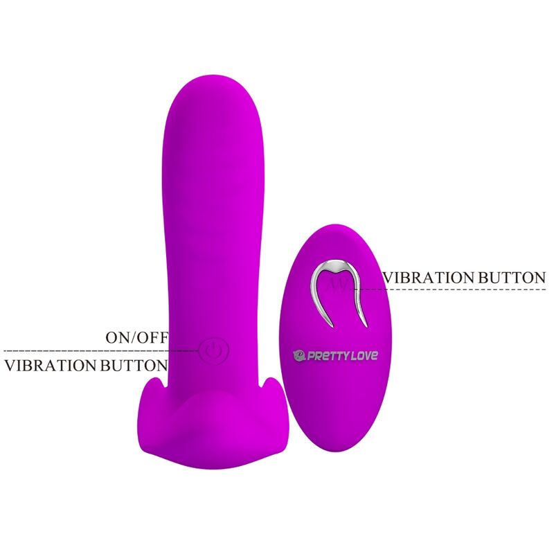 PRETTY LOVE - MASSAGEADOR E VIBRADOR COM 12 VIBRAÇÕES E CONTROLE REMOTO - ROXO - Image 7