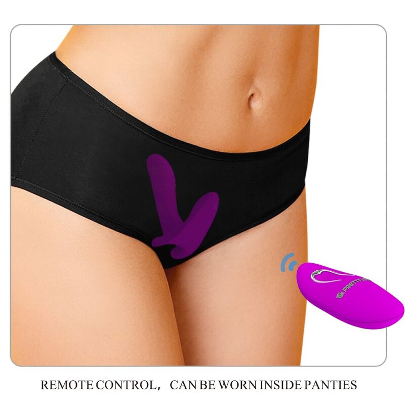 PRETTY LOVE - MASSAGEADOR E VIBRADOR COM 12 VIBRAÇÕES E CONTROLE REMOTO - ROXO - Image 4