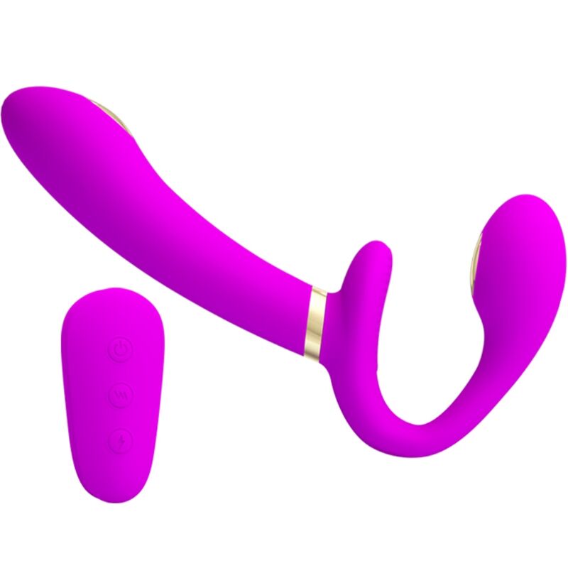 PRETTY LOVE - VIBRADOR DUPLO COM CONTROLE REMOTO THUNDERBIRD ROXO - Image 2