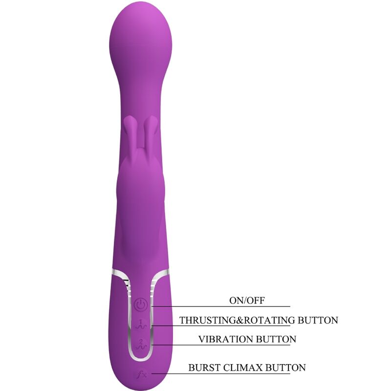 PRETTY LOVE - DEJON 3 EM 1 VIBRADOR MULTIFUNCIONAL COELHO ROXO - Image 6