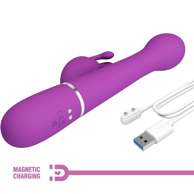 PRETTY LOVE - DEJON 3 EM 1 VIBRADOR MULTIFUNCIONAL COELHO ROXO - Image 7