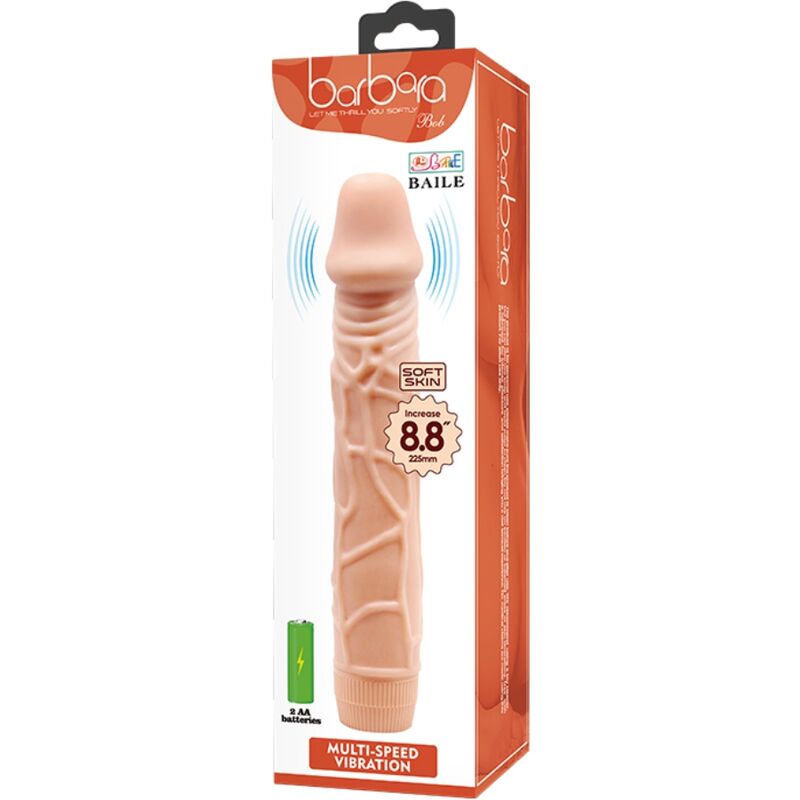 BAILE - BOB VIBRADOR REALISTA 22,5 CM COR DE CARNE - Image 6