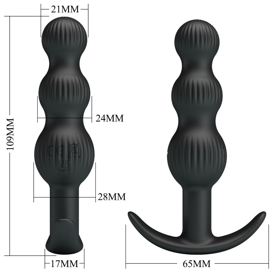 PRETTY LOVE - VIBRADOR ANAL SIDNEY 10 VIBRAÇÕES PRETO - Image 7
