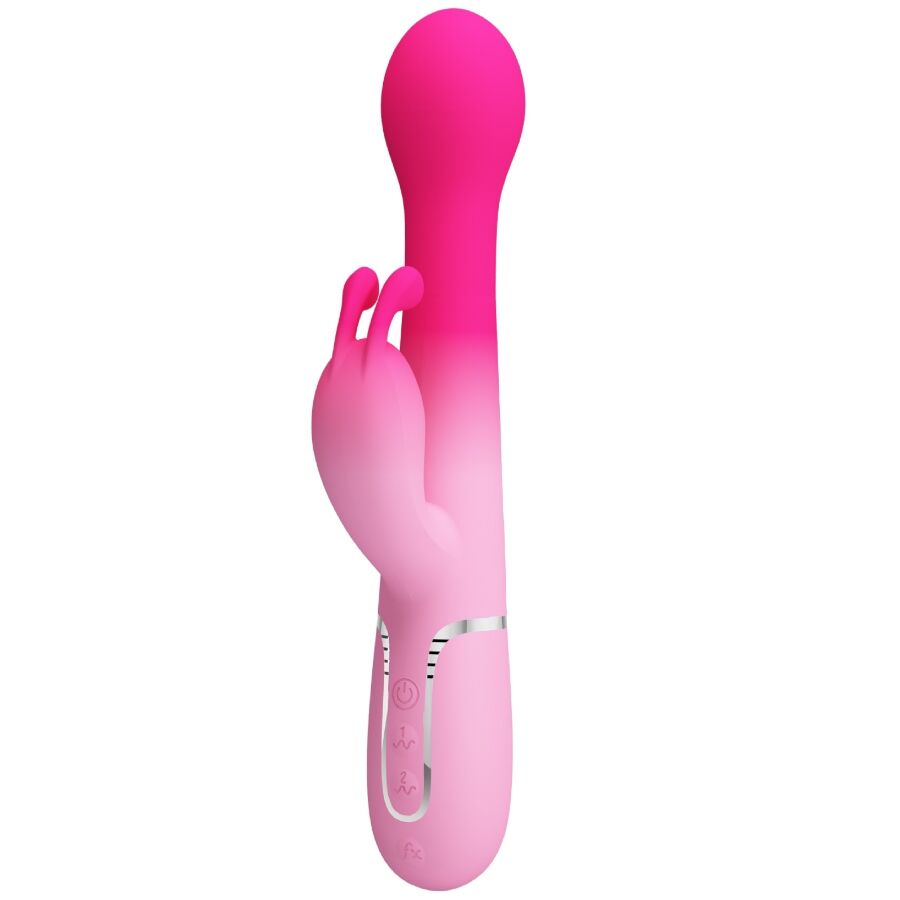 PRETTY LOVE – DEJON Vibrador Coelhinho Multifuncional 3 em 1 Rosa