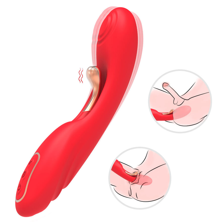 ARMONY – VIBRADOR COM LÍNGUA OSCILANTES VERMELHA