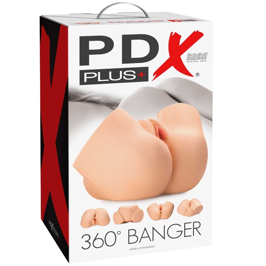 PDX PLUS – MASTURBADOR REALISTA 360 BANGER PARA ANAL E VAGINA