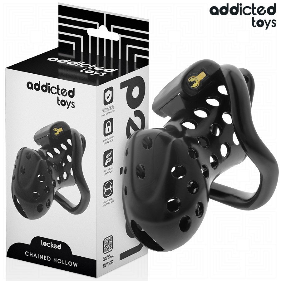 ADDICTED TOYS TRANCADO – GAIOLA OCA PARA PÊNIS COM ACORRENTE 10,5 CM