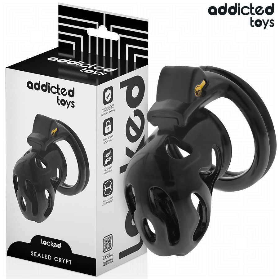 ADDICTED TOYS TRANCADO – GAIOLA DE PÊNIS LACRADA 8 CM