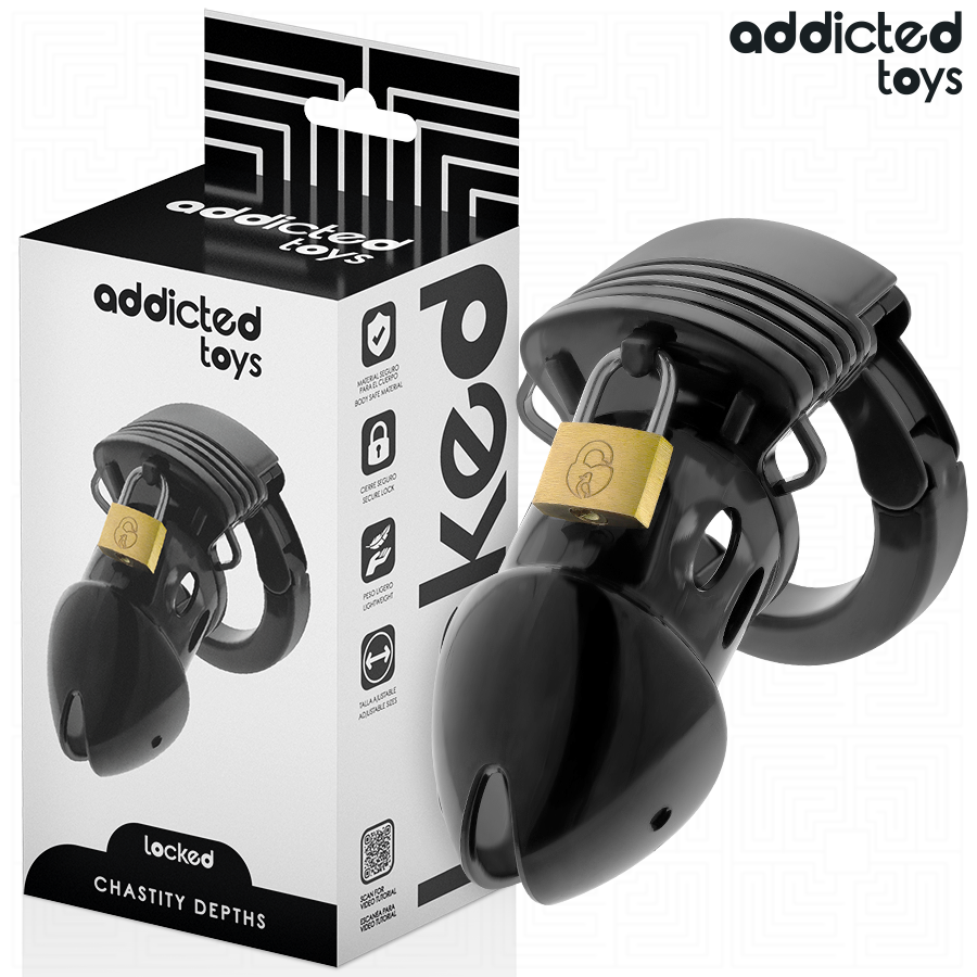 ADDICTED TOYS TRANCADO - GAIOLA DE CASTIDADE PROFUNDA PARA PÊNIS 7,5 CM