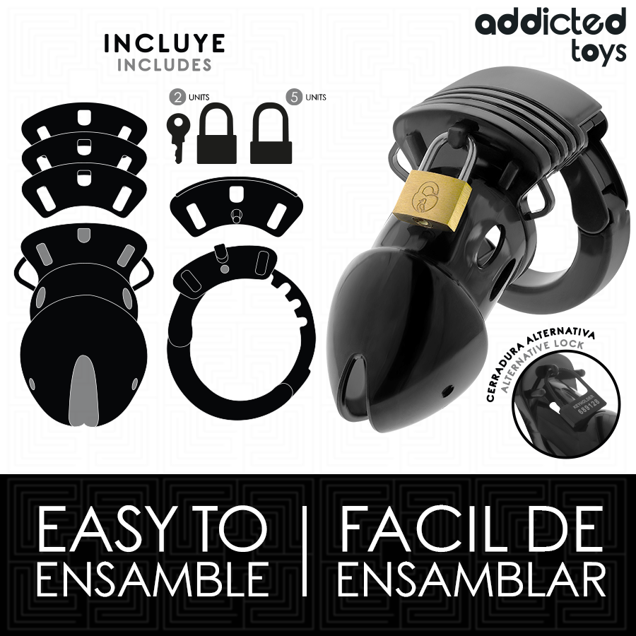 ADDICTED TOYS TRANCADO - GAIOLA DE CASTIDADE PROFUNDA PARA PÊNIS 7,5 CM - Image 4