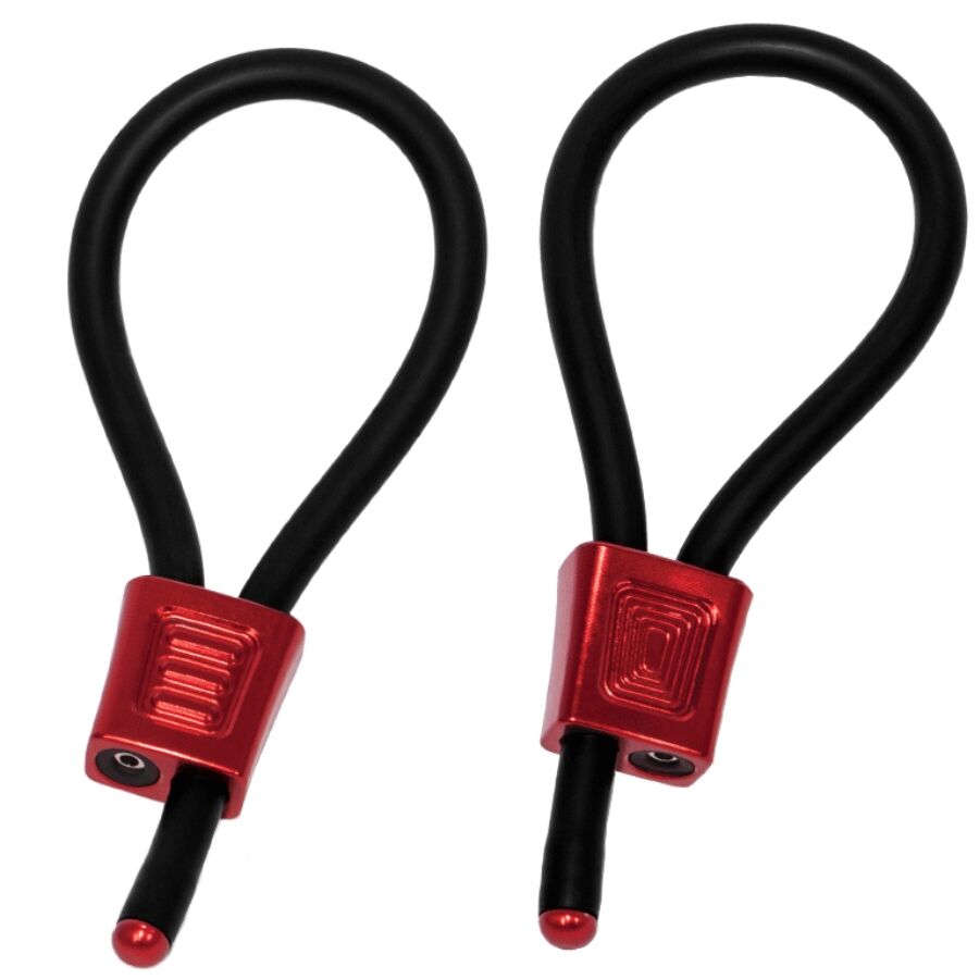 ELECTRASTIM – ANÉIS PENIANOS AJUSTÁVEIS PRESTIGE ELECTRA LOOPS VERMELHOS