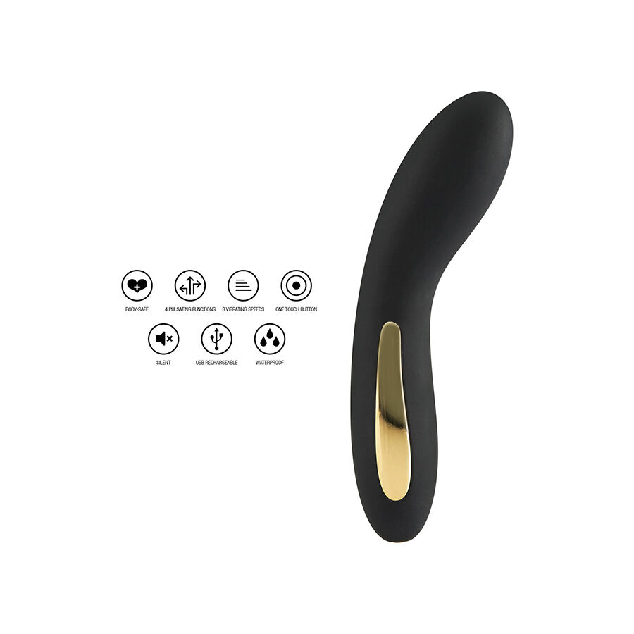 TOYJOY – VIBRADOR COM LUZ LUMINATE PRETO