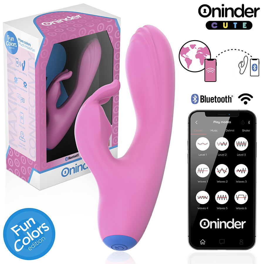 ONINDER CUTE – VIBRADOR COELHINHO DO AMOR PARA PONTO G E CLITÓRIS – APLICATIVO GRATUITO PARA TODO O MUNDO