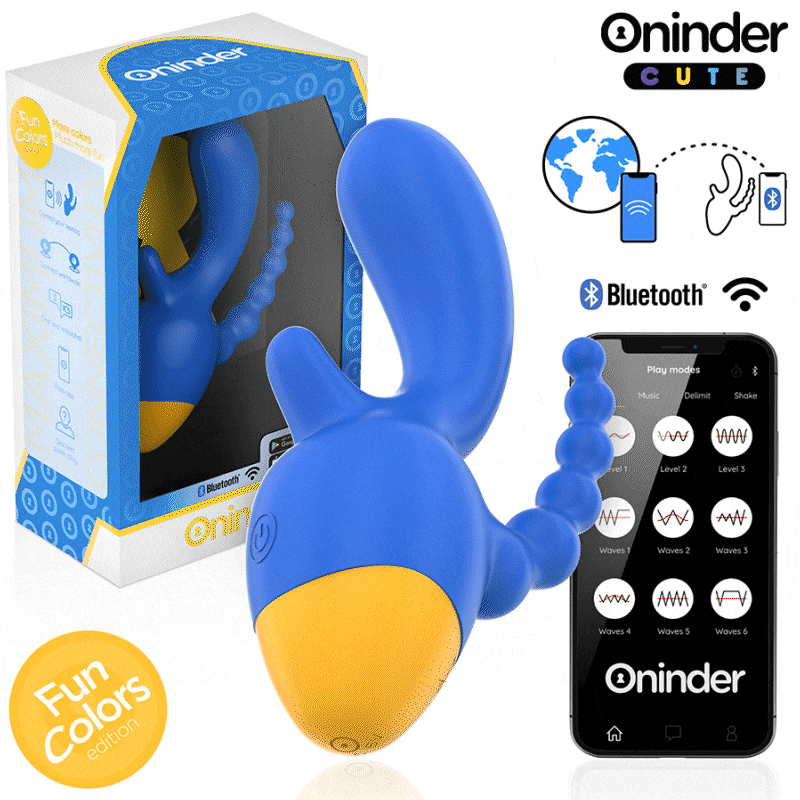 ONINDER CUTE - LOVE 3 SOME TRIPLE VIBRATOR - APLICATIVO GRATUITO PARA TODO O MUNDO - Image 2