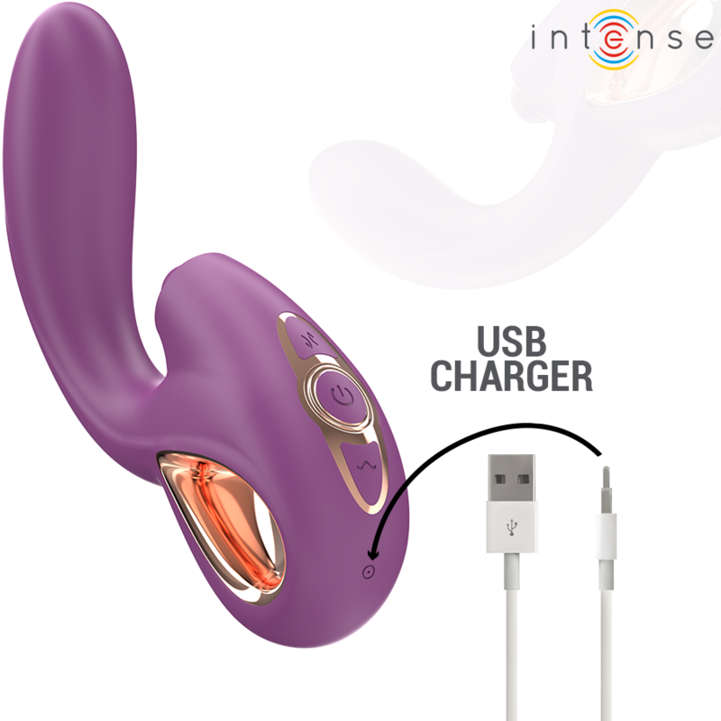 INTENSE - LALI VIBRADOR MULTIFUNCIONAL PARA PONTO G COM TOQUES, IMPULSÃO E VIBRAÇÃO ROXO - Image 7