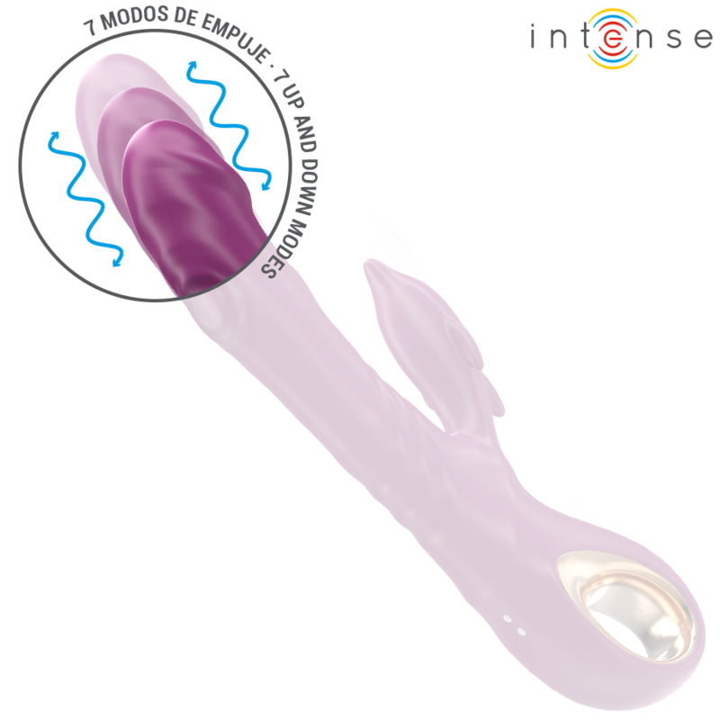 INTENSE - HALLE VIBRADOR MULTIFUNCIONAL COM LÍNGUA ESTIMULANTE DE GOLFINHO ROXA - Image 4