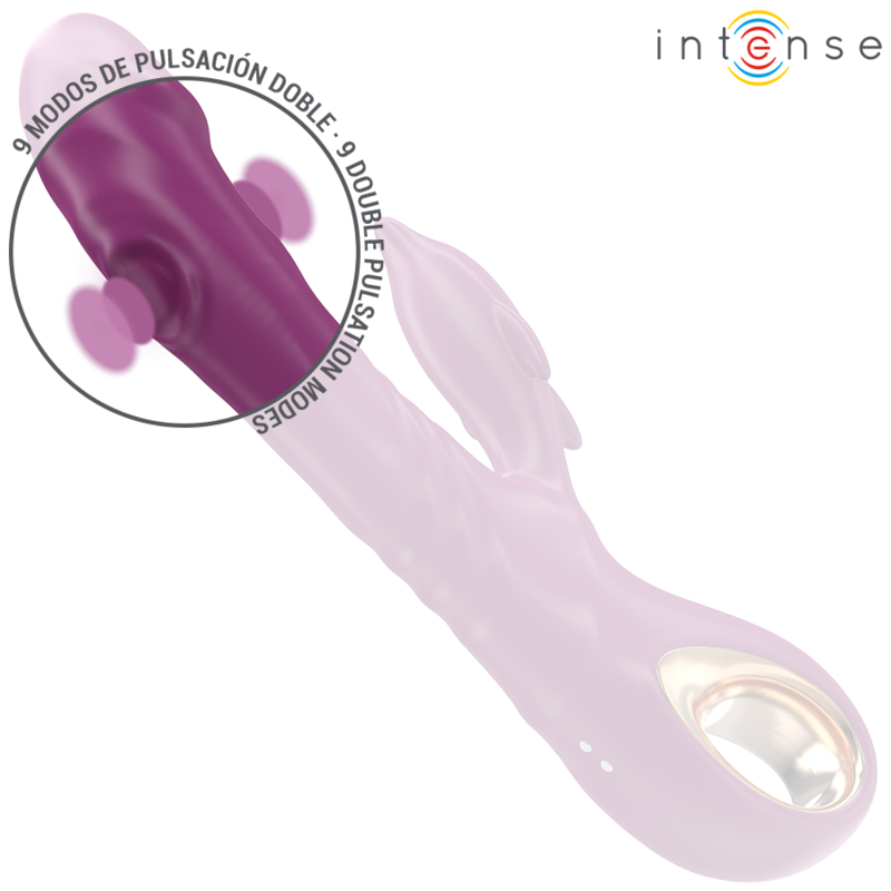 INTENSE - HALLE VIBRADOR MULTIFUNCIONAL COM LÍNGUA ESTIMULANTE DE GOLFINHO ROXA - Image 5