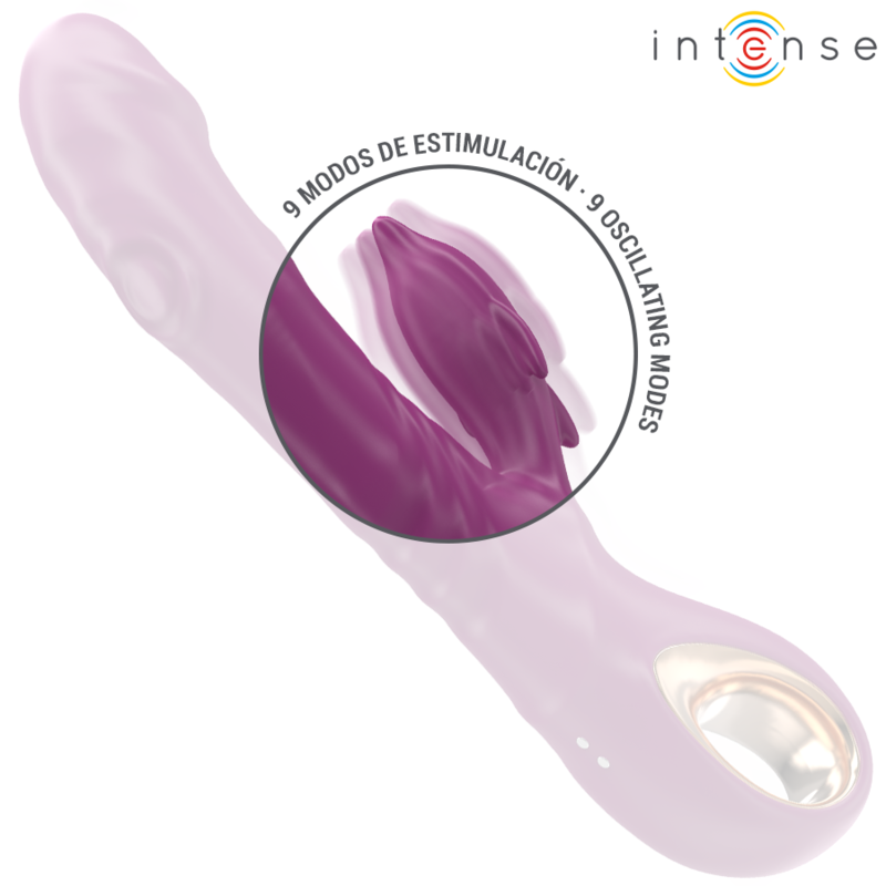 INTENSE - HALLE VIBRADOR MULTIFUNCIONAL COM LÍNGUA ESTIMULANTE DE GOLFINHO ROXA - Image 6