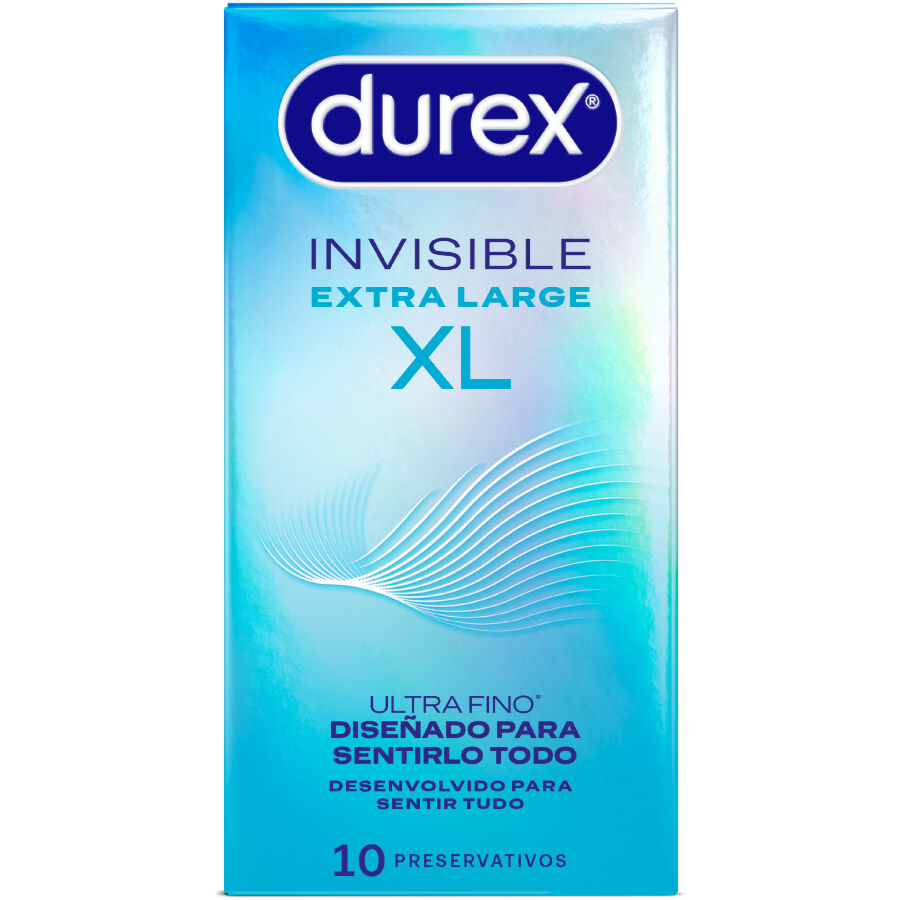 DUREX - CAMISINHAS INVISÍVEIS TAMANHO GG - 10 UNIDADES