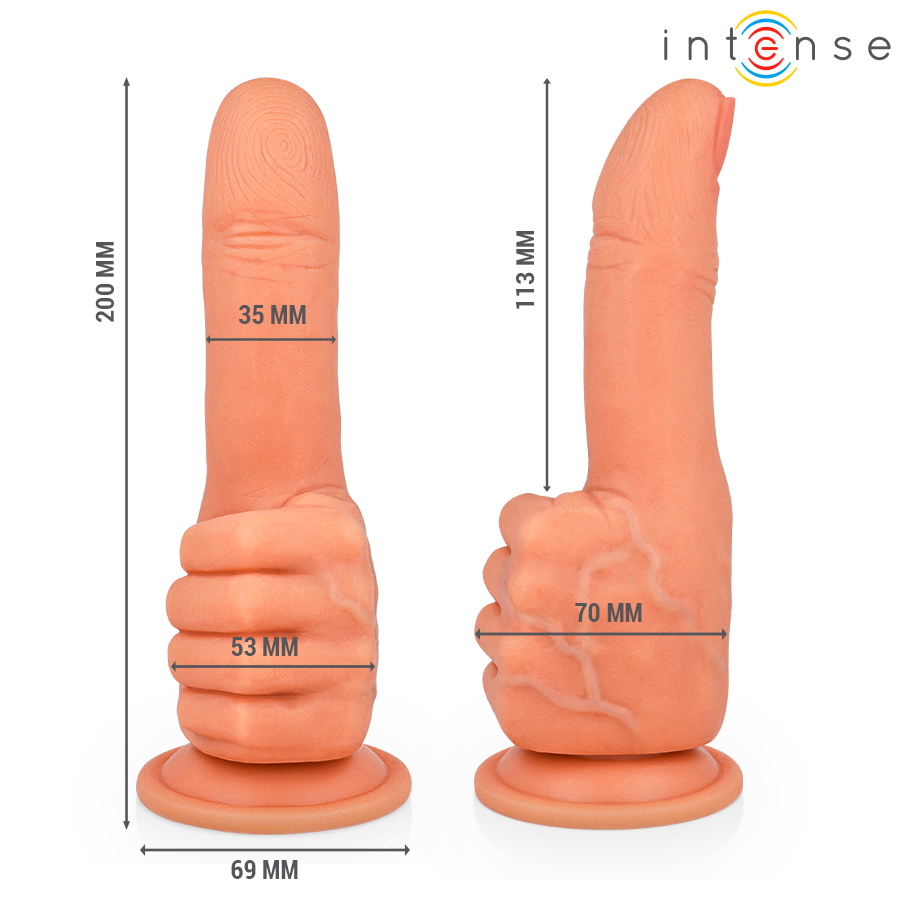 INTENSE – BENDER – ESTIMULADOR DE PONTO G – MÃO FLEXÍVEL – 11,3 CM