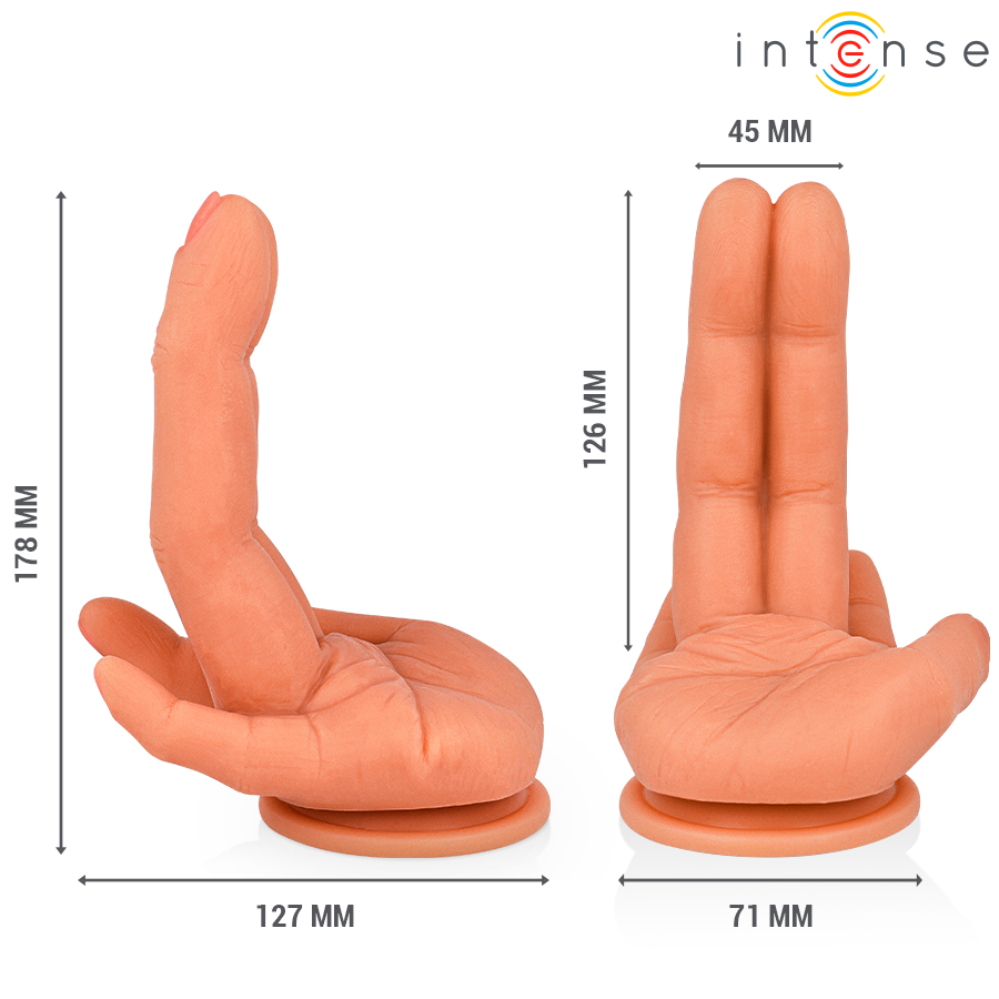 INTENSE – LEELA Estimulador do Ponto G com Mão Flexível de 12,6 cm