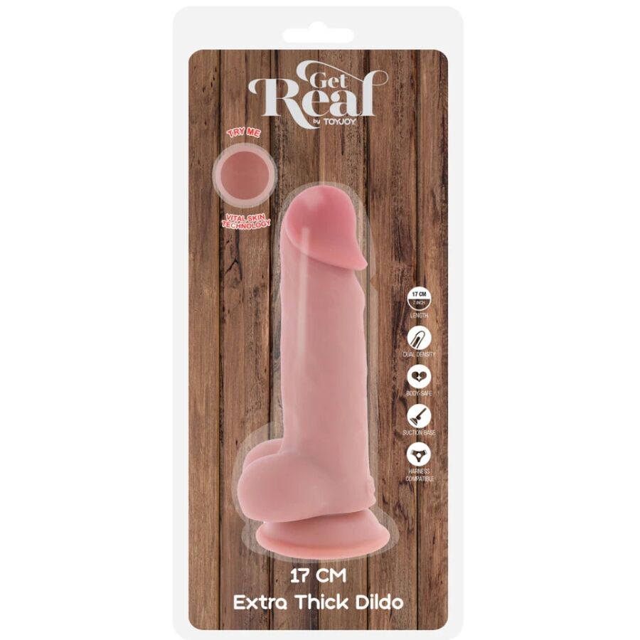 SEJA REALISTA - PÊNIS REALISTA DE LUXO COM TESTÍCULOS EXTRA GROSSOS DE 17 CM - Image 4