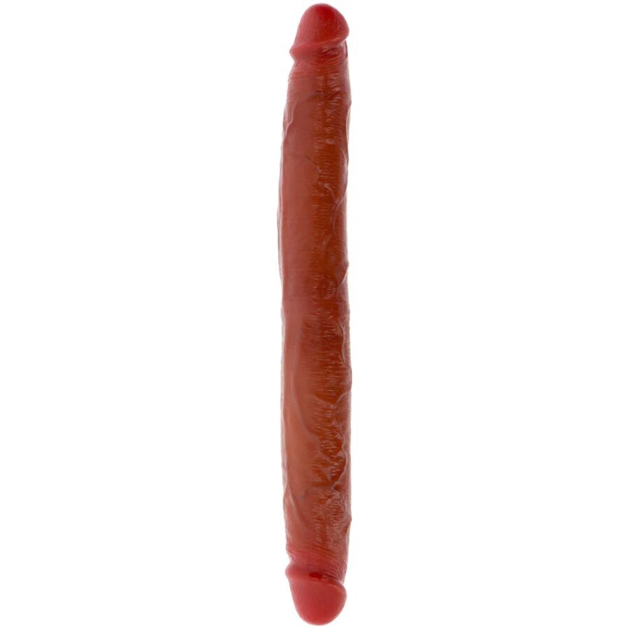 GET REAL – DILDO DE SILICONE DE DUAS PONTAS CARAMELO 35 CM