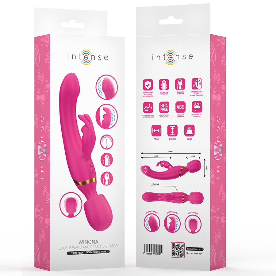 INTENSO - VIBRADOR DUPLO WINONA COELHO E VARINHA - Image 4