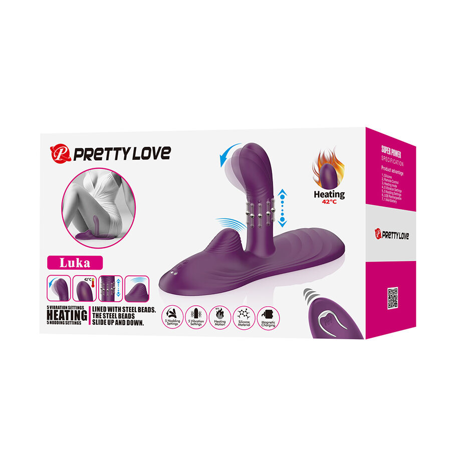 PRETTY LOVE - VIBRADOR DE SENTADO LUKA COM EFEITO DE CALOR E CONTROLE REMOTO - Image 10