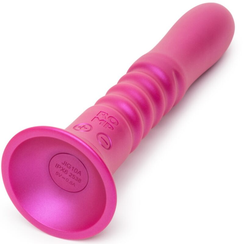ROMP – Vibrador com movimento de vai e vem e ventosa rosa