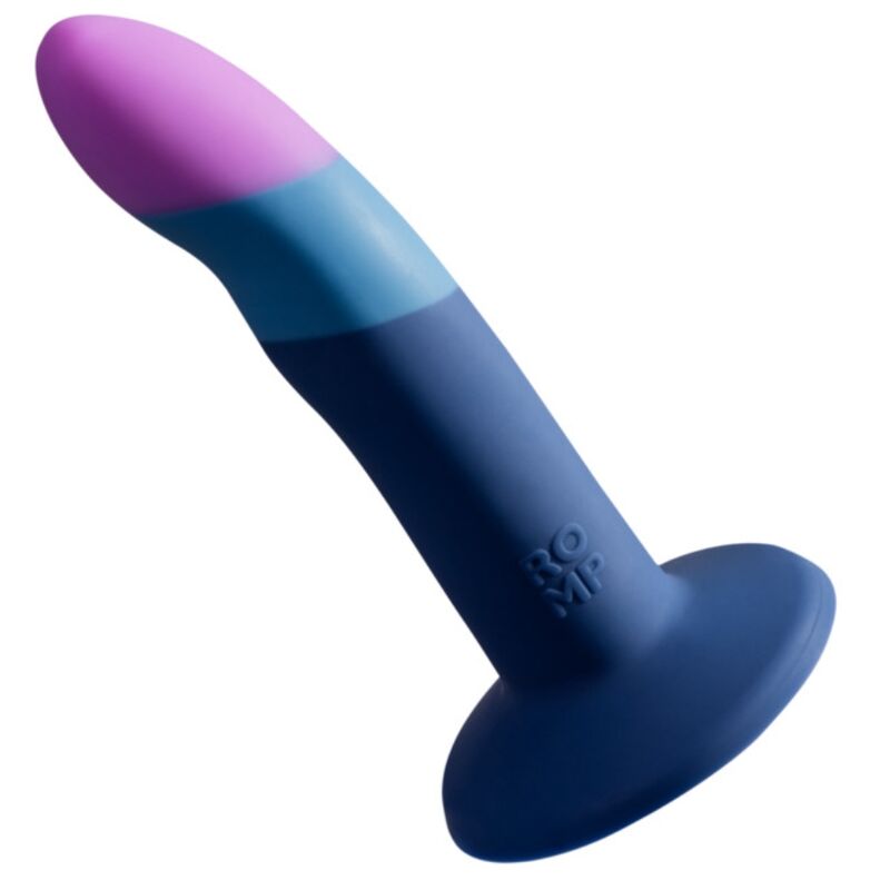 ROMP - ARNÊS PICCOLO + DILDO DE SILICONE COM VENTOSA TRICOLORIDA 14 CM - Image 2