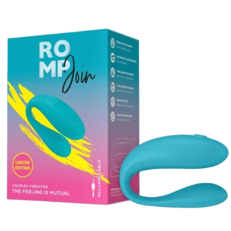 ROMP – JUNTEM-SE AO VIBRADOR DE CASAIS TURQUESA