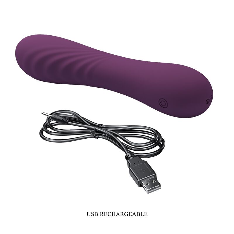 PRETTY LOVE - VIBRADOR RECARREGÁVEL ALEXISROSE COM 10 FUNÇÕES - ROXO - Image 8