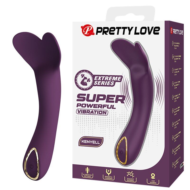 PRETTY LOVE – VIBRADOR RECARREGÁVEL KENYELL COM 10 FUNÇÕES – ROXO