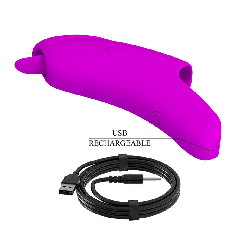 PRETTY LOVE - VIBRADOR DE DEDO RECARREGÁVEL PETERSON HONEY FINGER ROXO - Image 11