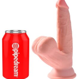 KING COCK – MAIS DILDO 3D COM BOLAS BALANÇANTES 12,7 CM